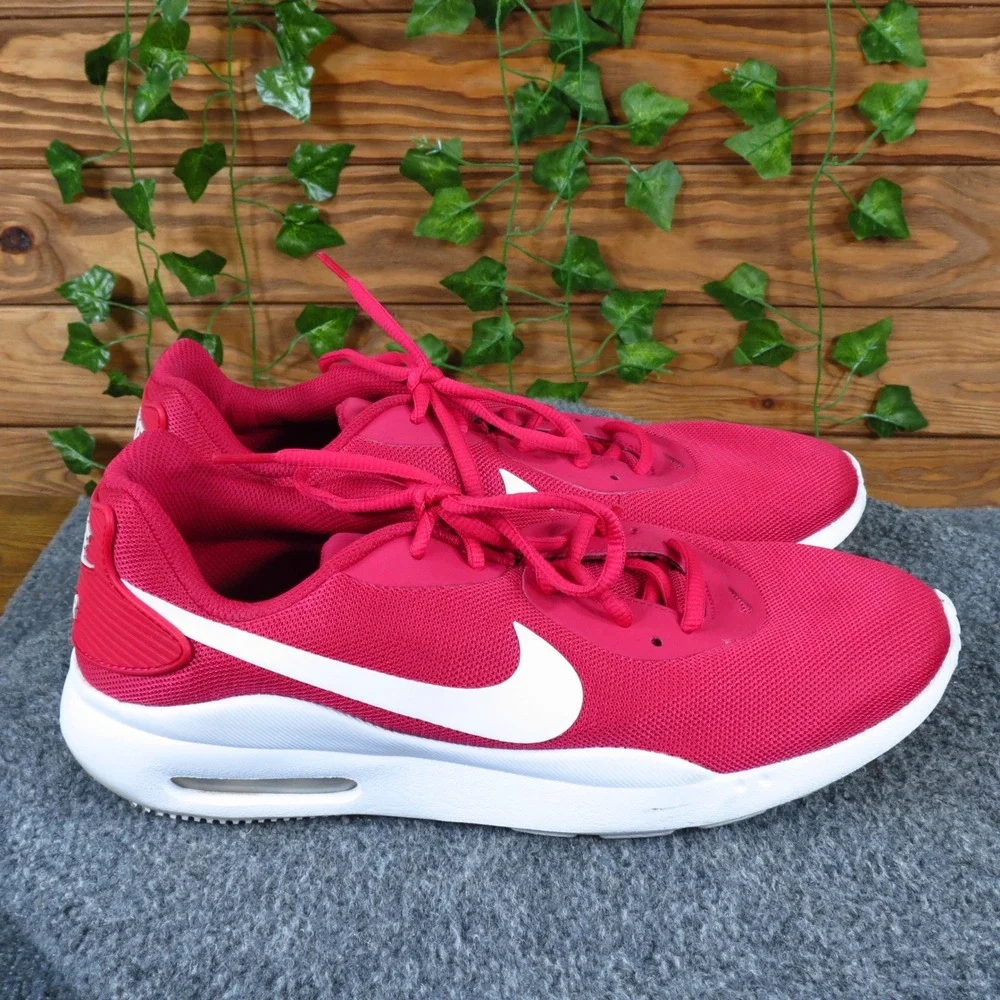 Nike‎ Air Max Oketo Women Athletic Sneaker Size 11 Lifestyle Running Red White